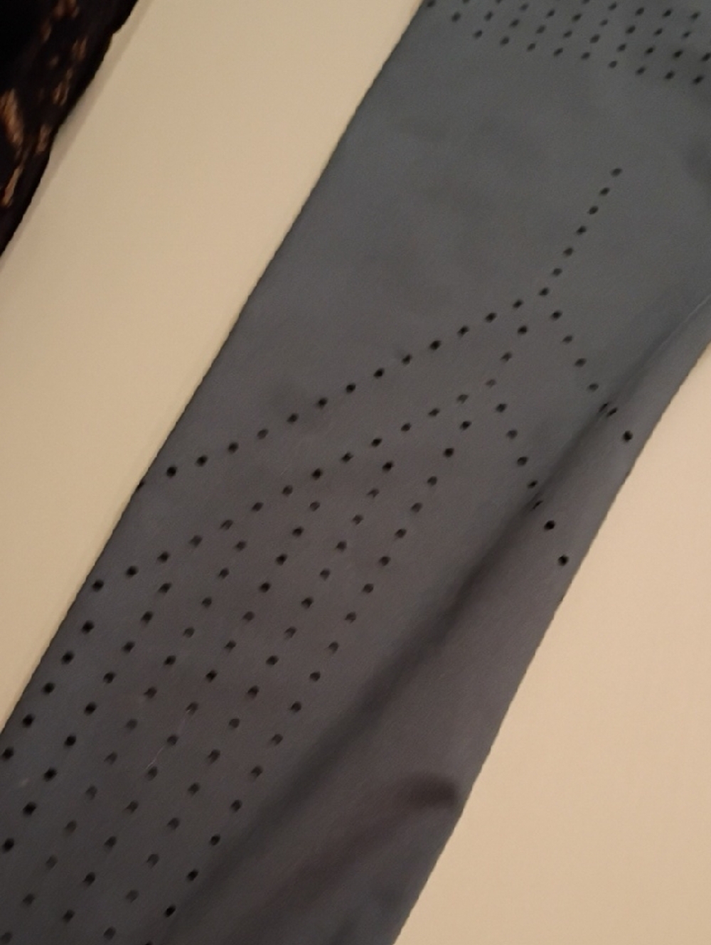 Zella Slate Blue Laser-Cut Cropped Leggings - Picture 15 of 16